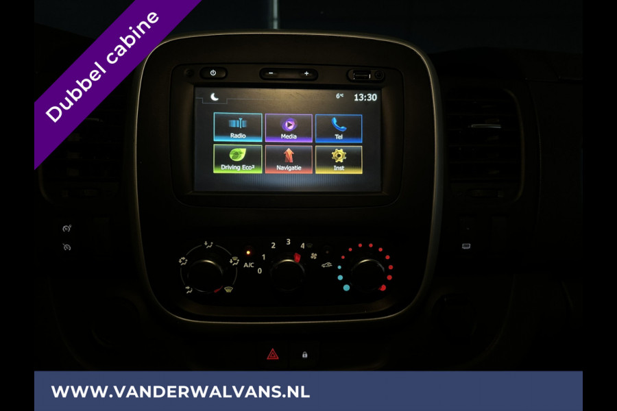 Renault Trafic 2.0 dCi 120pk **BPM VRIJ voor de Ondernemer** L2H1 Dubbele Cabine Euro6 Airco | 6-Zits | LED | 2x zijdeur | Camera | Navigatie | Trekhaak, Parkeersensoren