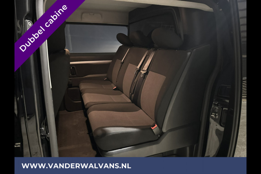 Peugeot Expert 2.0 BlueHDI 123pk **BPM VRIJ voor de Ondernemer** L3H1 XL Dubbele cabine Euro6 Airco | 6-zits | 2x zijdeur | Apple Carplay navigatie, cruisecontrol, parkeersensoren, android auto, 2500kg trekvermogen