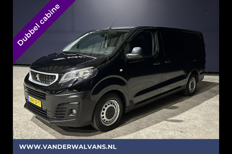 Peugeot Expert 2.0 BlueHDI 123pk **BPM VRIJ voor de Ondernemer** L3H1 XL Dubbele cabine Euro6 Airco | 6-zits | 2x zijdeur | Apple Carplay navigatie, cruisecontrol, parkeersensoren, android auto, 2500kg trekvermogen