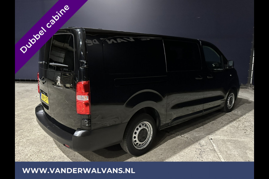 Peugeot Expert 2.0 BlueHDI 123pk **BPM VRIJ voor de Ondernemer** L3H1 XL Dubbele cabine Euro6 Airco | 6-zits | 2x zijdeur | Apple Carplay navigatie, cruisecontrol, parkeersensoren, android auto, 2500kg trekvermogen