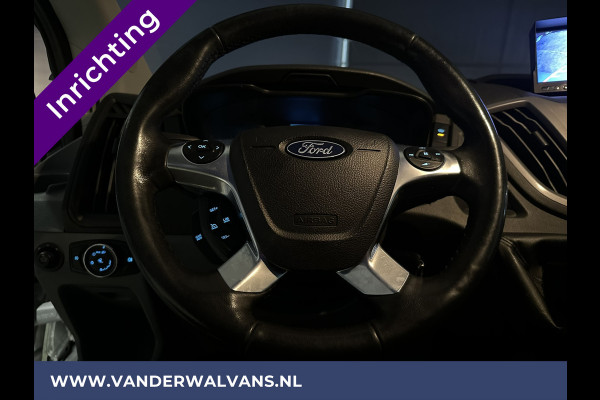 Ford Transit 2.0 TDCI 131pk **BPM VRIJ voor de Ondernemer** L2H2 inrichting Euro6 Airco | Camera | Cruisecontrol | Parkeersensoren Verwarmde voorruit, Bijrijdersbank, 2600kg trekvermogen