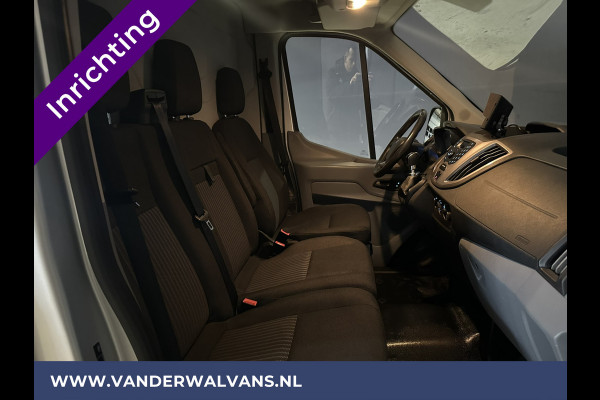 Ford Transit 2.0 TDCI 131pk **BPM VRIJ voor de Ondernemer** L2H2 inrichting Euro6 Airco | Camera | Cruisecontrol | Parkeersensoren Verwarmde voorruit, Bijrijdersbank, 2600kg trekvermogen