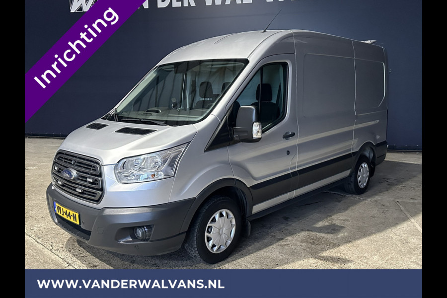 Ford Transit 2.0 TDCI 131pk **BPM VRIJ voor de Ondernemer** L2H2 inrichting Euro6 Airco | Camera | Cruisecontrol | Parkeersensoren Verwarmde voorruit, Bijrijdersbank, 2600kg trekvermogen