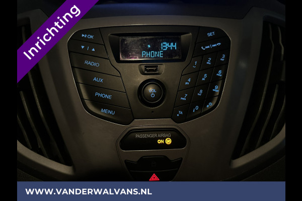 Ford Transit 2.0 TDCI 131pk **BPM VRIJ voor de Ondernemer** L2H2 inrichting Euro6 Airco | Camera | Cruisecontrol | Parkeersensoren Verwarmde voorruit, Bijrijdersbank, 2600kg trekvermogen