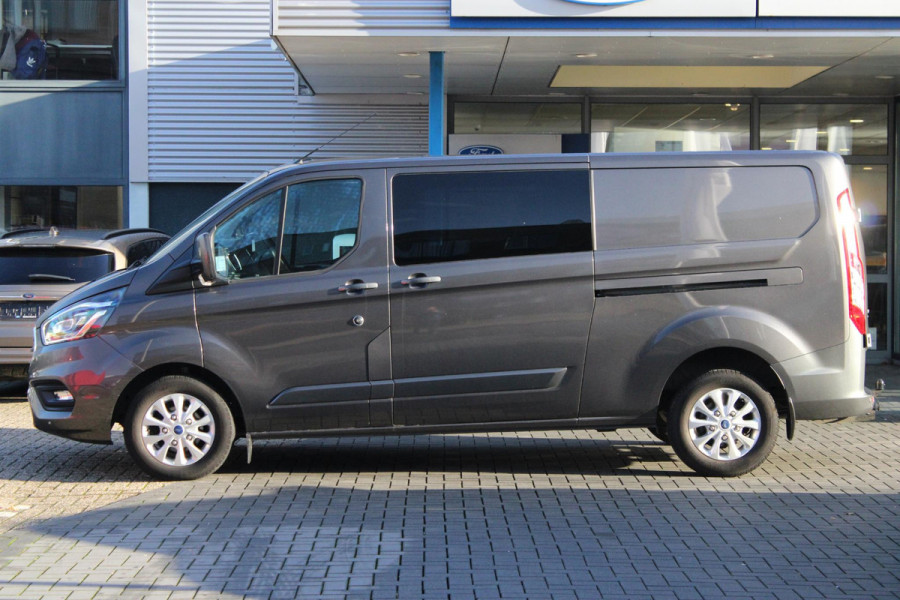 Ford Transit Custom 300 2.0 TDCI L2H1 Limited DC | Dubbele Cabine | Xenon | Trekhaak | Elek. Verstelbare Stoel | Winterpack |