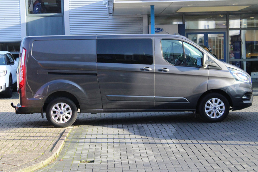 Ford Transit Custom 300 2.0 TDCI L2H1 Limited DC | Dubbele Cabine | Xenon | Trekhaak | Elek. Verstelbare Stoel | Winterpack |