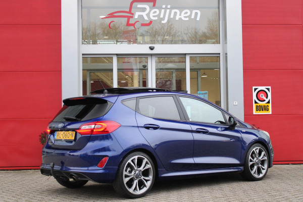 Ford Fiesta 1.0 100PK ST-LINE | PANORAMISCH SCHUIF/KANTEL DAK | TREKHAAK | CLIMATE CONTROL | VOORRUIT VERWARMING | LICHTMETALEN VELGEN 18" | LIGHT UPGRADE PACK | CRUISE CONTROL | DAB+ RADIO | LANE ASSIST | NAVIGATIE |