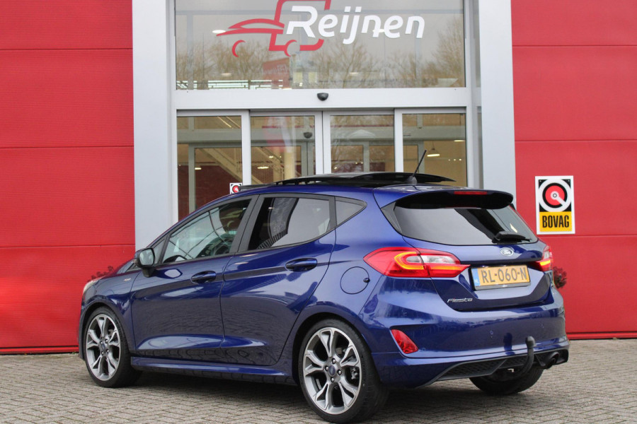 Ford Fiesta 1.0 100PK ST-LINE | PANORAMISCH SCHUIF/KANTEL DAK | TREKHAAK | CLIMATE CONTROL | VOORRUIT VERWARMING | LICHTMETALEN VELGEN 18" | LIGHT UPGRADE PACK | CRUISE CONTROL | DAB+ RADIO | LANE ASSIST | NAVIGATIE |