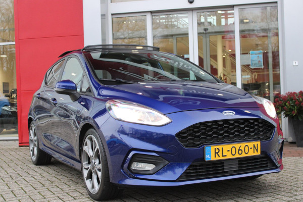 Ford Fiesta 1.0 100PK ST-LINE | PANORAMISCH SCHUIF/KANTEL DAK | TREKHAAK | CLIMATE CONTROL | VOORRUIT VERWARMING | LICHTMETALEN VELGEN 18" | LIGHT UPGRADE PACK | CRUISE CONTROL | DAB+ RADIO | LANE ASSIST | NAVIGATIE |