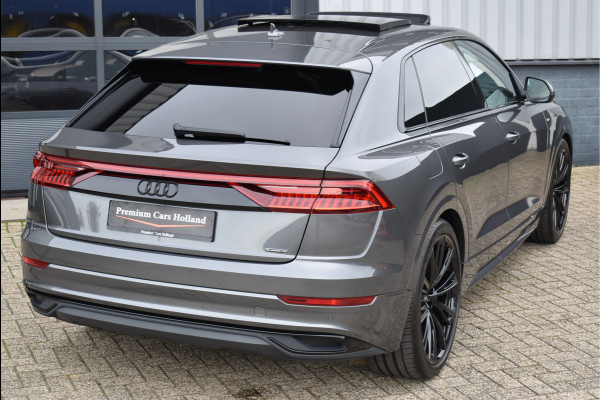 Audi Q8 55 TFSI e Quattro 381 Pk S-Line Black Ed RS-Stoel Pano Matrix Keyless Luchtvering Navi 23 Inch