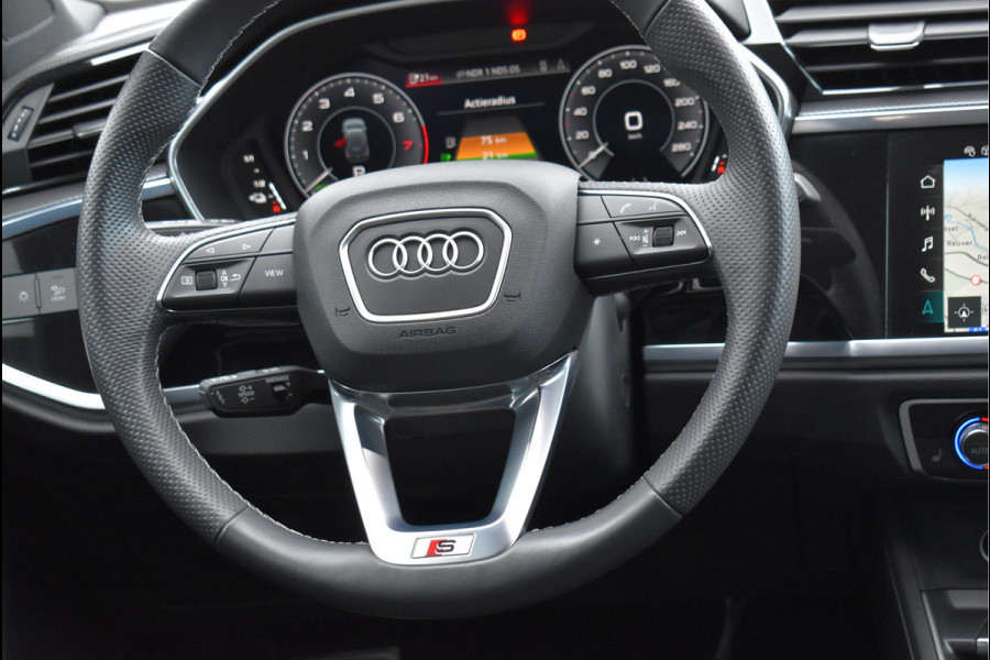 Audi Q3 45 TFSI e S-Line 245 Pk Black Ed Navi Memory Matrix Leder/Alcantara 20 Inch Velgen