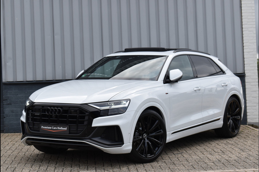 Audi Q8 55 TFSI e Quattro 381 Pk S-Line Black Ed RS-Stoel Soft-Close Pano Luchtvering Keyless ACC 23 Inch