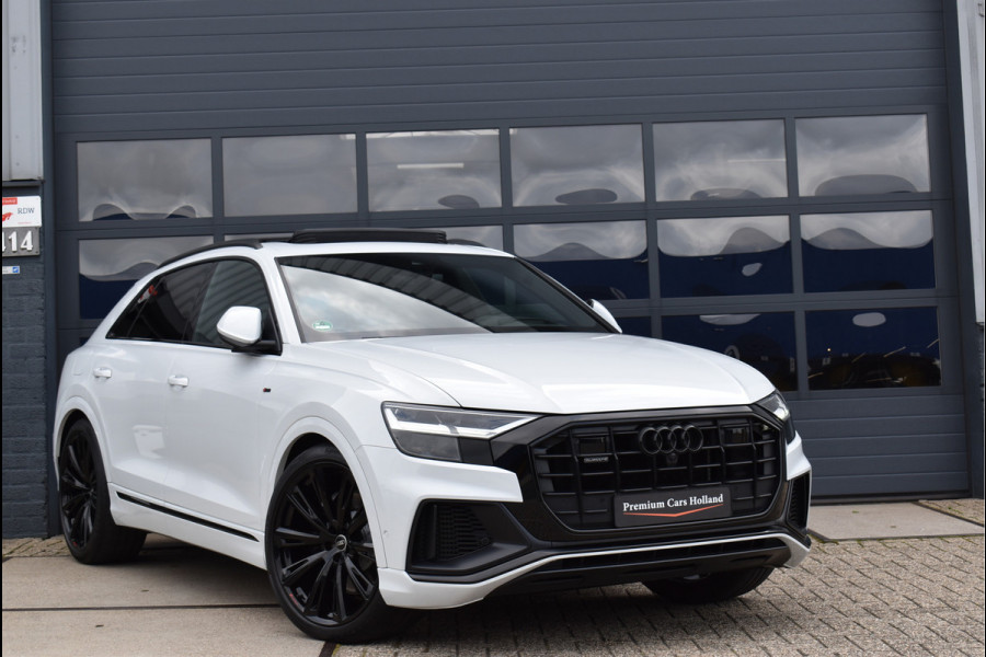 Audi Q8 55 TFSI e Quattro 381 Pk S-Line Black Ed RS-Stoel Soft-Close Pano Luchtvering Keyless ACC 23 Inch