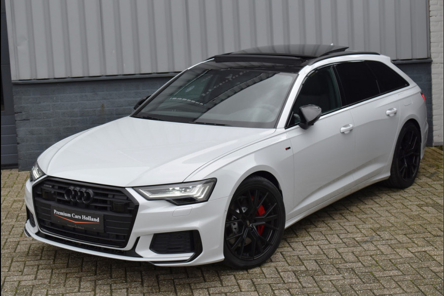 Audi A6 Avant 55 TFSI e Quattro 367 Pk Pano Carbon Memory Matrix Leder/Alcantara Keyless Camera ACC 20 inch S6 Black Ed