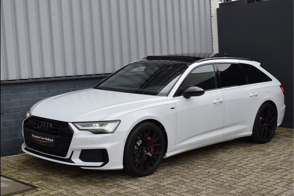 Audi A6 Avant 55 TFSI e Quattro 367 Pk Pano Carbon Memory Matrix Leder/Alcantara Keyless Camera ACC 20 inch S6 Black Ed