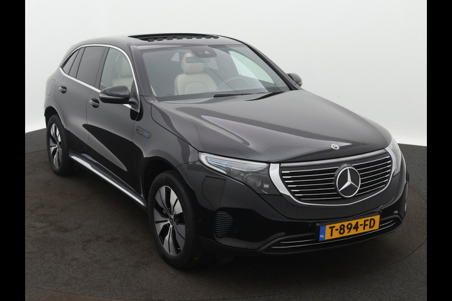 Mercedes-Benz EQC 400 4MATIC Premium 80 kWh | Schuif/kanteldak | Beige leder interieur | Alarm klasse 3 | Navigatie | Parking support met camera achter | Inclusief 24 maanden MB Certified garantie voor Europa