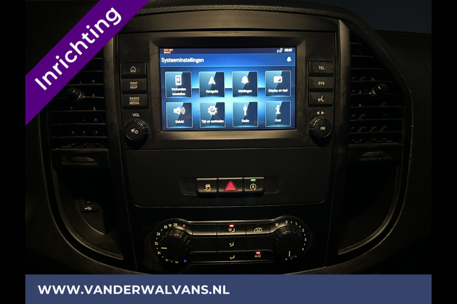 Mercedes-Benz Vito 116 CDI 164pk **BPM VRIJ voor de Ondernemer** L3H1 inrichting Euro6 Airco | Camera | Navigatie Apple Carplay, Android Auto, Cruisecontrol, Trekhaak, Parkeersensoren