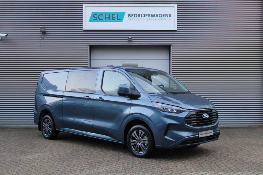 Ford Transit Custom 320 2.0 TDCI L2H1 Limited DC 170pk - Adaptive Cruise - Blind Spot - Navigatie - LED - Stoelverwarming - Rijklaar