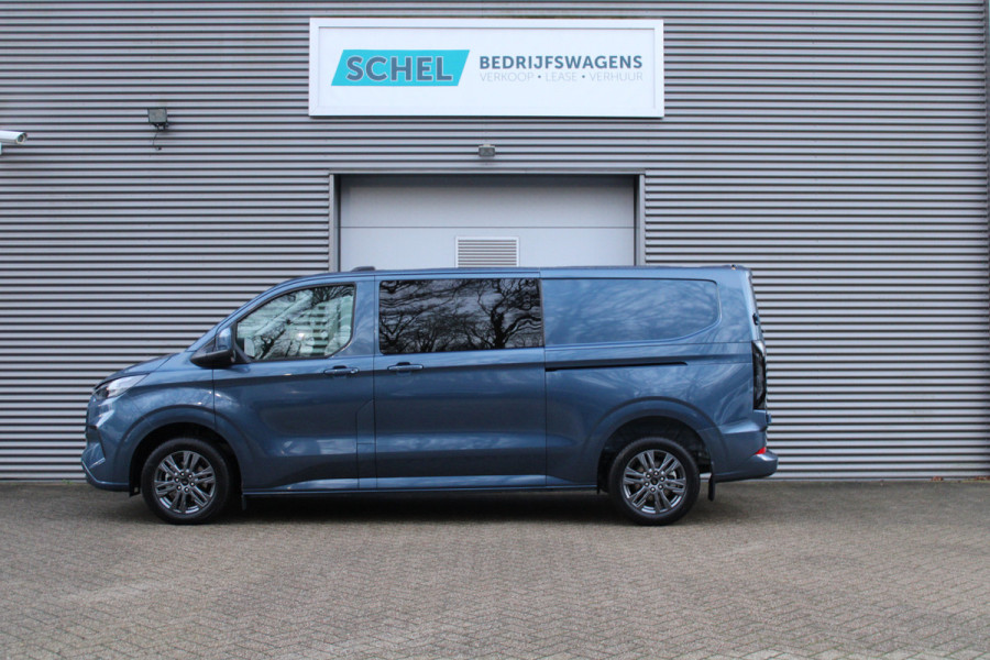 Ford Transit Custom 320 2.0 TDCI L2H1 Limited DC 170pk - Adaptive Cruise - Blind Spot - Navigatie - LED - Stoelverwarming - Rijklaar