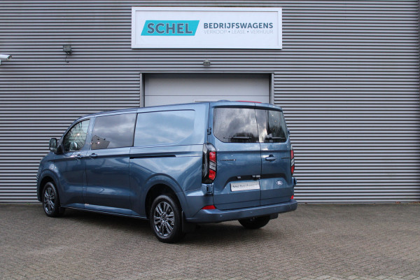 Ford Transit Custom 320 2.0 TDCI L2H1 Limited DC 170pk - Adaptive Cruise - Blind Spot - Navigatie - LED - Stoelverwarming - Rijklaar