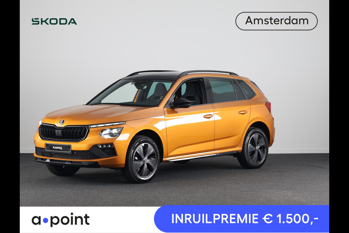 Škoda Kamiq Monte Carlo 1.0 TSI 115 pk 6 versn. Hand | Panoramadak | Stoelverwarming | Led Matrix | Achteruitrijcamera | Cruise Control | Apple CarPlay