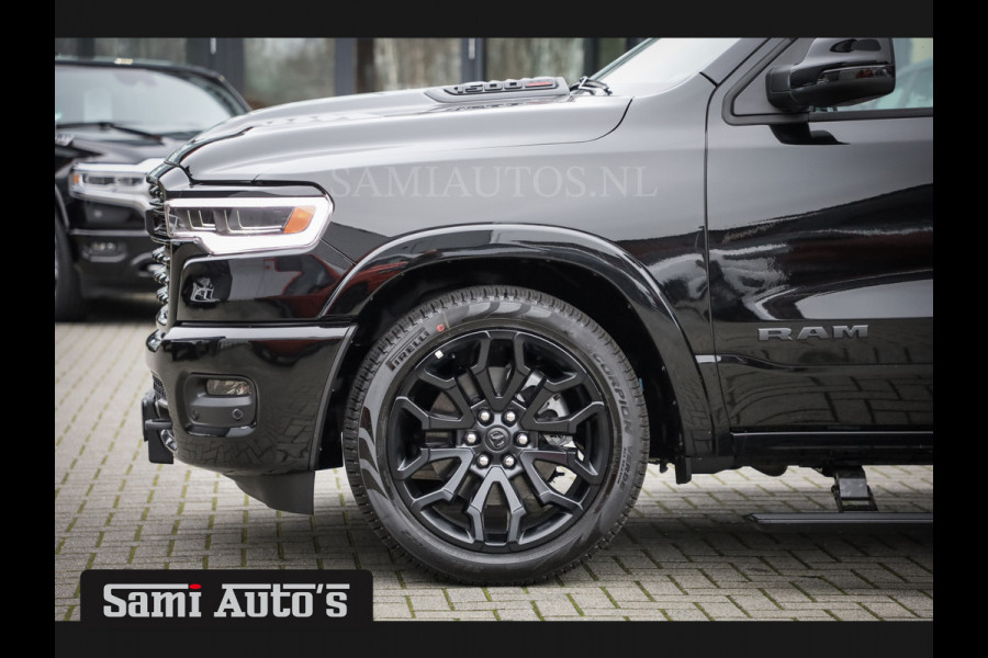 Dodge Ram 1500 LIMITED NIGHT H.O 540PK 706 Nm 2025 | XB9 | MASSAGE | BOM VOL | CREW CAB | DUBBELE CABINE | GRIJSKENTEKEN | €99950,- EXCL BTW | DE MEEST LUXUEUZE en BEGEERDE Pick-up VOORRAAD NR 2330 - 7407