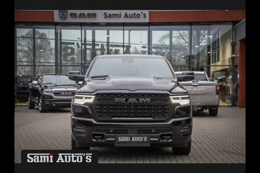 Dodge Ram 1500 LIMITED NIGHT H.O 540PK 706 Nm 2025 | XB9 | MASSAGE | BOM VOL | CREW CAB | DUBBELE CABINE | GRIJSKENTEKEN | €99950,- EXCL BTW | DE MEEST LUXUEUZE en BEGEERDE Pick-up VOORRAAD NR 2330 - 7407