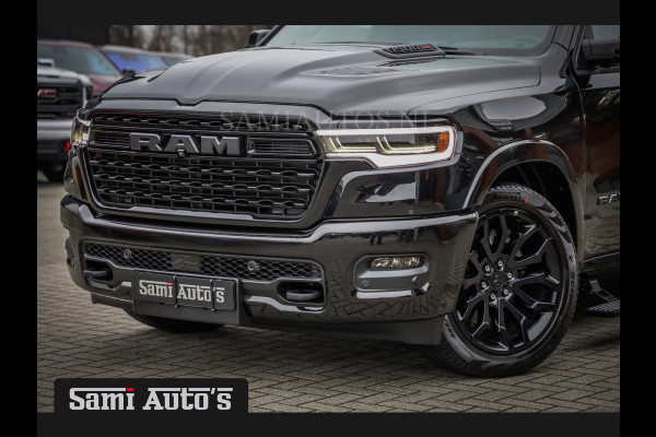 Dodge Ram 1500 LIMITED NIGHT H.O 540PK 706 Nm 2025 | XB9 | MASSAGE | BOM VOL | CREW CAB | DUBBELE CABINE | GRIJSKENTEKEN | €99950,- EXCL BTW | DE MEEST LUXUEUZE en BEGEERDE Pick-up VOORRAAD NR 2330 - 7407