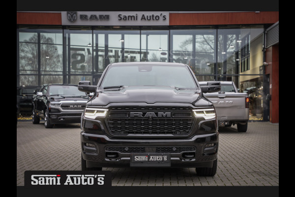 Dodge Ram 1500 LIMITED NIGHT HIGH OUTPUT H.O 540PK 706 Nm 2025 | XB9 | MASSAGE | BOM VOL | CREW CAB | DUBBELE CABINE | GRIJSKENTEKEN | DE MEEST LUXUEUZE en BEGEERDE Pick-up VOORRAAD NR 2332 - 5179