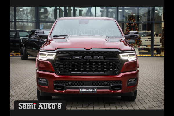 Dodge Ram 1500 LIMITED NIGHT HIGH OUTPUT 540PK 706 Nm 2025 | XB9 | MASSAGE | BOM VOL | CREW CAB | DUBBELE CABINE | GRIJSKENTEKEN | DE MEEST LUXUEUZE en BEGEERDE Pick-up | VOORRAAD NR 2302 - 7425