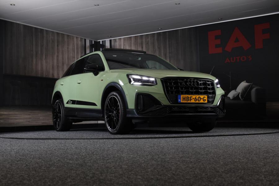 Audi Q2 35 TFSI Edition ONE S Line / AUT / ACC / Open Pano / Virtual Cockpit / Lane Assist / Leder / Navi / Camera / Led / 19 Inch