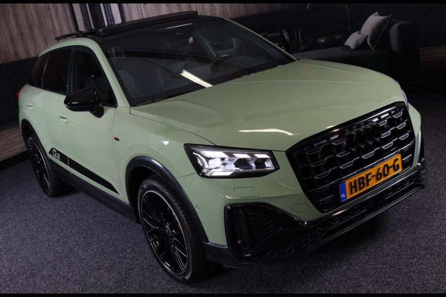 Audi Q2 35 TFSI Edition ONE S Line / AUT / ACC / Open Pano / Virtual Cockpit / Lane Assist / Leder / Navi / Camera / Led / 19 Inch