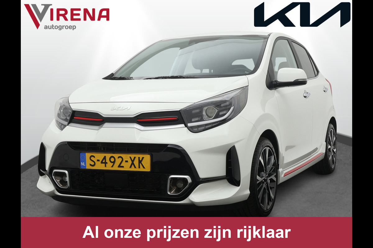 Kia Picanto 1.0 T-GDi GT-Line 5p - Navigatie - Cruise Control - Lichtmetalen Velgen 15" - Climate Control - Apple/Android Carplay Fabrieksgarantie tot 26-04-2030