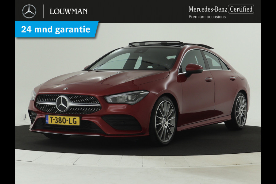 Mercedes-Benz CLA-Klasse 200 AMG Line | Panorama Schuif-Kanteldak | AMG Styling | 19 Inch AMG Velgen | Sfeerverlichting. | Inclusief 24 maanden MB Certified garantie voor Europa.