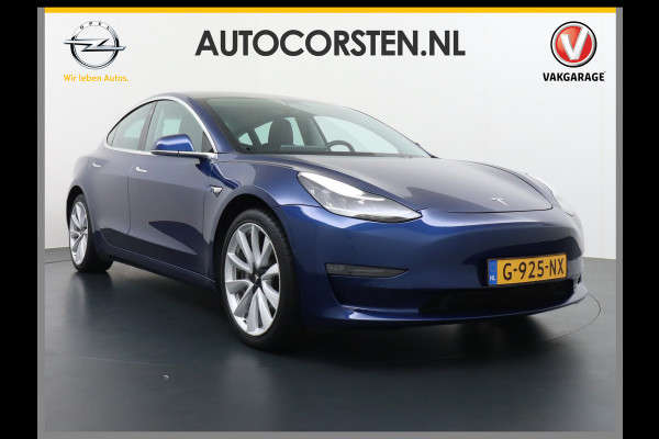 Tesla Model 3 Long Range *gereserveerd* 75kWh 463PK FSD-voorber. Premium Audio 4wd Lmv 19" AutoPilot Panoramadak Camera's Leder Adaptive-Cruis Stoel en achterbank verwarming Keyless Electr.Stoelen+Memory+Easy-Entry WiFi Origineel Nederlandse auto Grootste accu, Tot 16,5kwh thuis-laden.