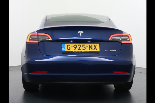 Tesla Model 3 Long Range *gereserveerd* 75kWh 463PK FSD-voorber. Premium Audio 4wd Lmv 19" AutoPilot Panoramadak Camera's Leder Adaptive-Cruis Stoel en achterbank verwarming Keyless Electr.Stoelen+Memory+Easy-Entry WiFi Origineel Nederlandse auto Grootste accu, Tot 16,5kwh thuis-laden.