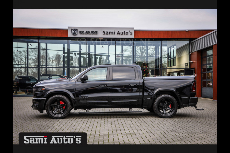 Dodge Ram NIGHT PREMIUM | BOM VOL + 14.4 INCH SCHERM | LUCHTVERING | HUD | HURRICAN 420PK 636 Nm | PRIJS MET LPG EN COVER EN GARANTIE | DUBBELE CABINE | PICK UP | 5 PERSOONS | DC | GRIJSKENTEKEN | VOORRAAD NR 2233 - 7672