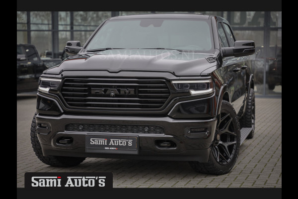 Dodge Ram 1500 LONGHORN BLACK OPS | HUD & VIRTUAL | PRIJS MET LPG + HEAD UP ADG + DEKSEL + PANORAMADAK GWJ + LUCHTVERING SER + BOM VOL | L CREW CAB | DUBBELE CABINE | 5,7L V8 HEMI 402 PK 4X4 | 5 PERSOONS | GRIJSKENTEKEN | VOORRAAD NR 2202 - 9563