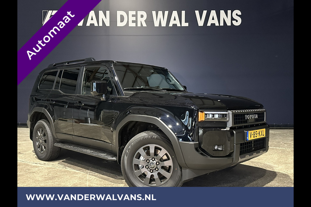 Toyota Land Cruiser 2.8 D-4D 206pk Automaat Full Option Black Edition 4x4 Euro6 Airco | 3500kg trekvermogen navigatie, 360 camera, adaptieve cruisecontrol, Lederen bekleding stoelverwarming, LED, Velgen