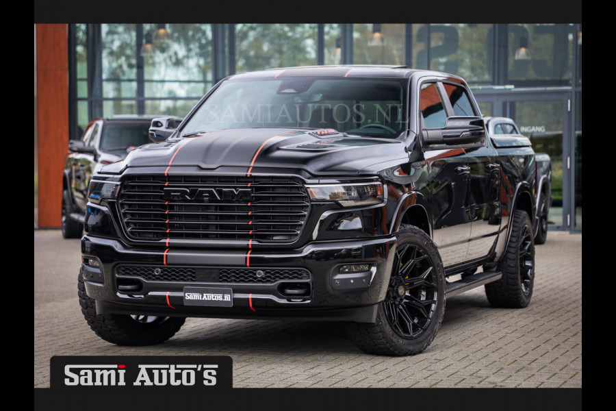 Dodge Ram 2025 LARAMIE SPORT HURRICANE 420PK 636 Nm | PRIJS MET LPG EN COVER EN GARANTIE | DUBBELE CABINE | PICK UP | 5 PERSOONS | DC | GRIJSKENTEKEN | VOORAAD 2189 - 9768