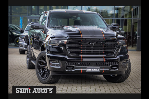 Dodge Ram 2025 LARAMIE SPORT HURRICANE 420PK 636 Nm | PRIJS MET LPG EN COVER EN GARANTIE | DUBBELE CABINE | PICK UP | 5 PERSOONS | DC | GRIJSKENTEKEN | VOORAAD 2189 - 9768