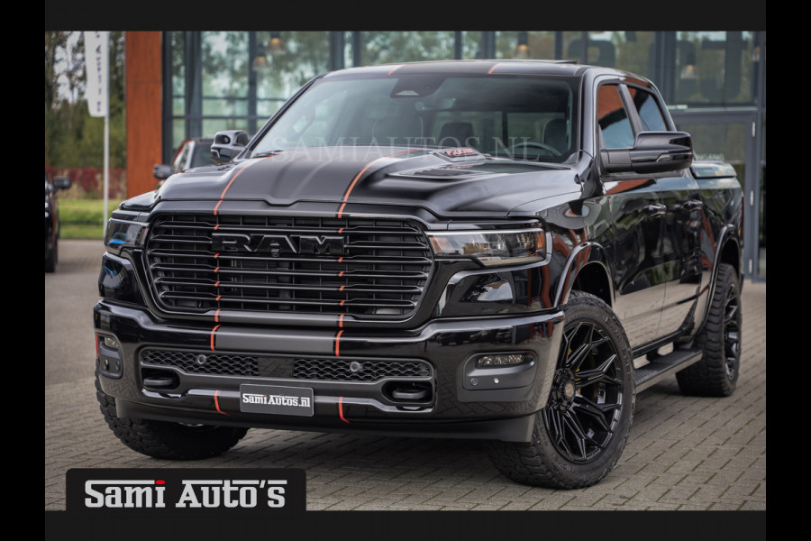 Dodge Ram 2025 LARAMIE SPORT HURRICANE 420PK 636 Nm | PRIJS MET LPG EN COVER EN GARANTIE | DUBBELE CABINE | PICK UP | 5 PERSOONS | DC | GRIJSKENTEKEN | VOORAAD 2189 - 9768