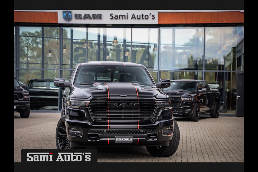 Dodge Ram 2025 LARAMIE SPORT HURRICANE 420PK 636 Nm | PRIJS MET LPG EN COVER EN GARANTIE | DUBBELE CABINE | PICK UP | 5 PERSOONS | DC | GRIJSKENTEKEN | VOORAAD 2189 - 9768