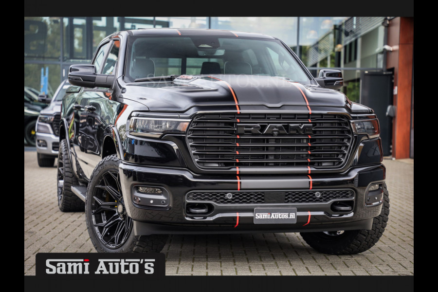 Dodge Ram 2025 LARAMIE SPORT HURRICANE 420PK 636 Nm | PRIJS MET LPG EN COVER EN GARANTIE | DUBBELE CABINE | PICK UP | 5 PERSOONS | DC | GRIJSKENTEKEN | VOORAAD 2189 - 9768