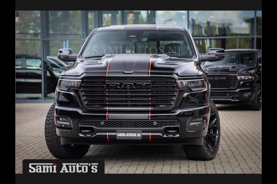 Dodge Ram 2025 LARAMIE SPORT HURRICANE 420PK 636 Nm | PRIJS MET LPG EN COVER EN GARANTIE | DUBBELE CABINE | PICK UP | 5 PERSOONS | DC | GRIJSKENTEKEN | VOORAAD 2189 - 9768