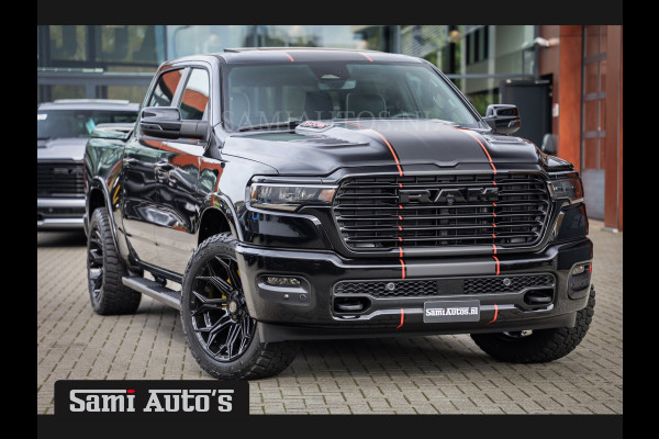 Dodge Ram 2025 LARAMIE SPORT HURRICANE 420PK 636 Nm | PRIJS MET LPG EN COVER EN GARANTIE | DUBBELE CABINE | PICK UP | 5 PERSOONS | DC | GRIJSKENTEKEN | VOORAAD 2189 - 9768