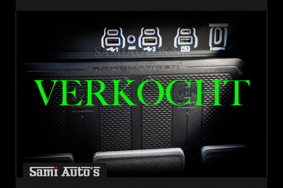 Dodge Ram NIGHT PREMIUM 2025 | BOM VOL + 14.4 INCH SCHERM | LUCHTVERING | HUD | HURRICAN 420PK 636 Nm | PRIJS MET LPG EN COVER EN GARANTIE DUBBELE CABINE | PICK UP | 5 PERSOONS | DC | GRIJSKENTEKEN | VOORRAAD NR 2214 - 4963