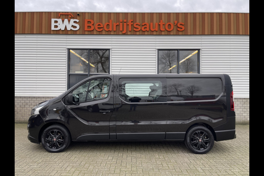 Fiat Talento 1.6 MJ 125pk EcoJet L2H1 DC 6 persoons / vaste prijs rijklaar € 20.950 ex btw / lease vanaf € 375 / zwart metallic / airco / cruise / navigatie / lichtmetalen velgen / trekhaak / isofix !