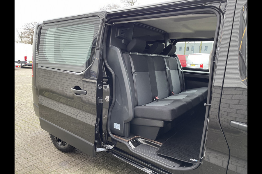 Fiat Talento 1.6 MJ 125pk EcoJet L2H1 DC 6 persoons / vaste prijs rijklaar € 20.950 ex btw / lease vanaf € 375 / zwart metallic / airco / cruise / navigatie / lichtmetalen velgen / trekhaak / isofix !