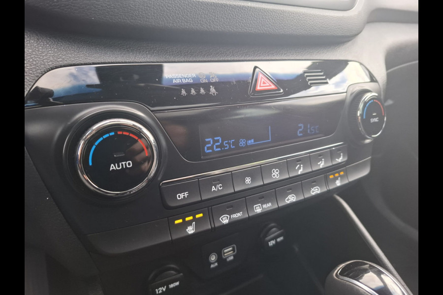 Hyundai Tucson 1.6 T-GDI Premium Automaat | Panodak | Lederen Sportstoelen | Trekhaak Afneembaar | Apple Carplay | Navigatie | Cruise Control | Navigatie | Camera | L.M. 19" |